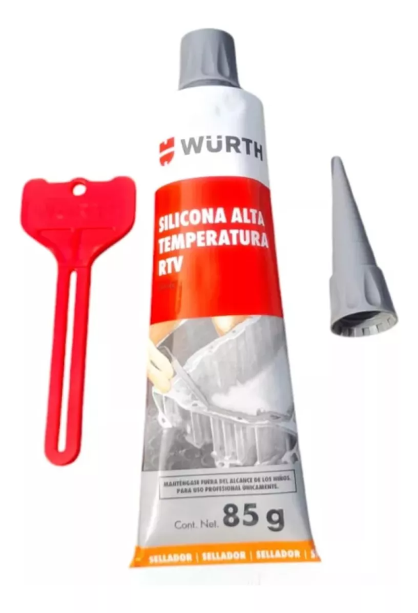 SILICONA ALTA TEMPERATURA RTV – 85 G WURTH