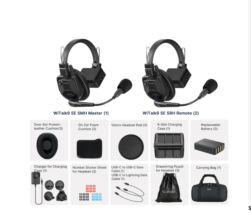 SISTEMA DE INTERCOMUNICACION WITALK9SE 3S SARAMONIC - Tanawa SISTEMA DE INTERCOMUNICACION WITALK9SE 3S SARAMONIC