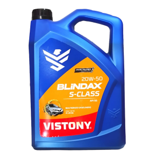 ACEITE MOTOR A GASOLINA BLINDAX S-CLASS SAE 20W-50 4L VISTONY